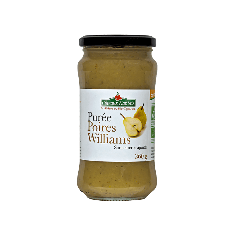 Purée de poires Williams Bio Demeter - 360 g