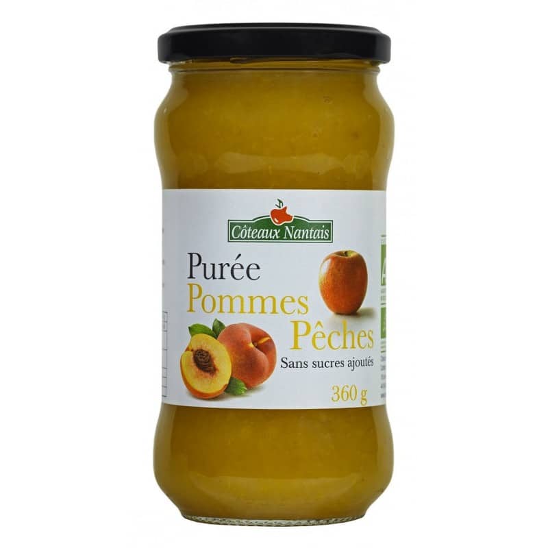 Purée de pommes pêches Bio - 360 g