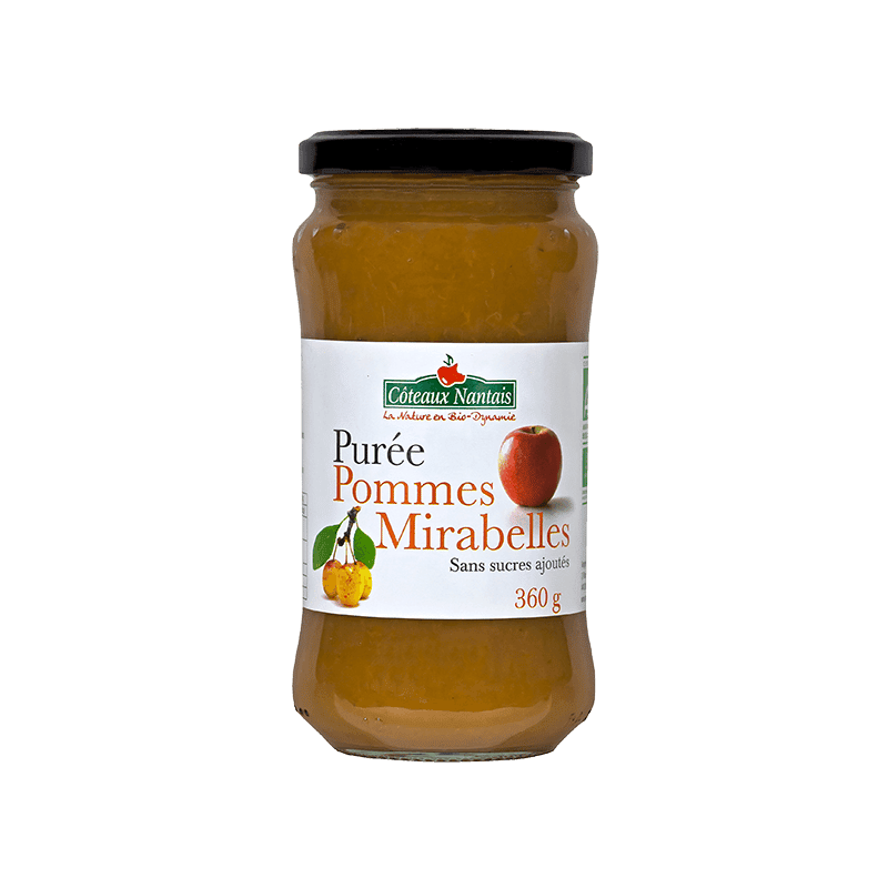 Purée pommes mirabelles Bio - 360 g