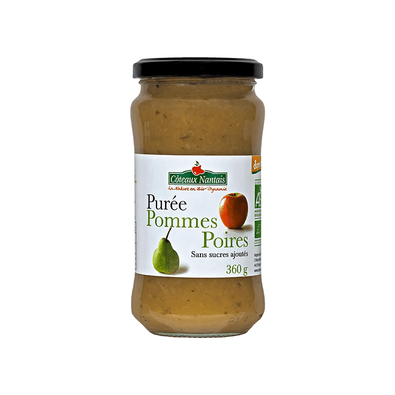 Purée pommes poires Bio Demeter - 360 g