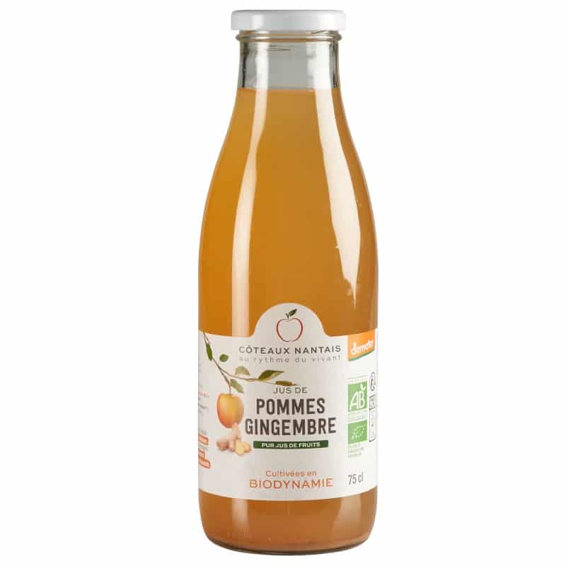 Jus pommes gingembre Bio Demeter - 75 cL