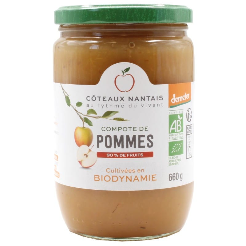 Compote de pommes Bio Demeter - 660 g