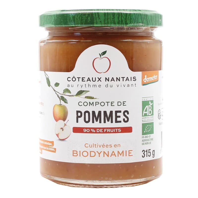 Compote de pommes Bio Demeter - 315 g