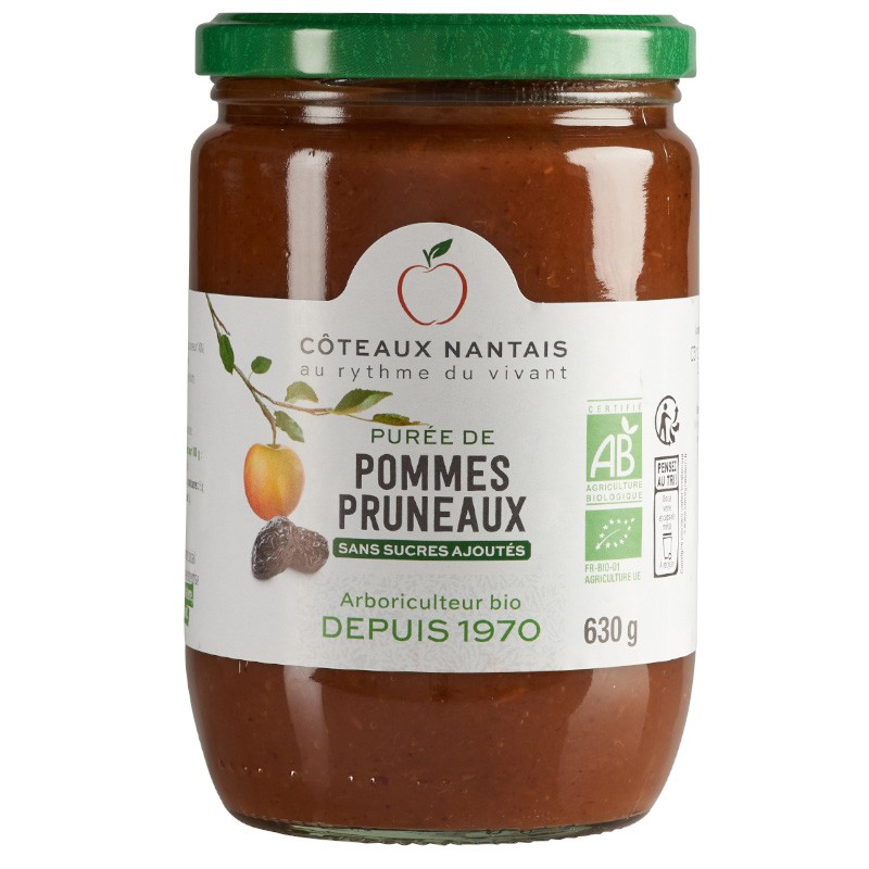 Purée pommes pruneaux Bio - 630 g