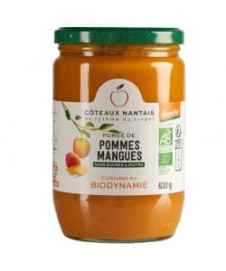 Purée pommes mangues Bio Demeter - 630 g