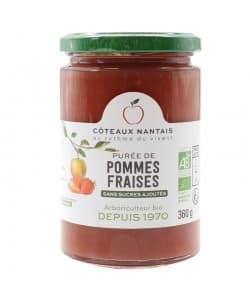 Purée pommes fraises Bio - 360 g