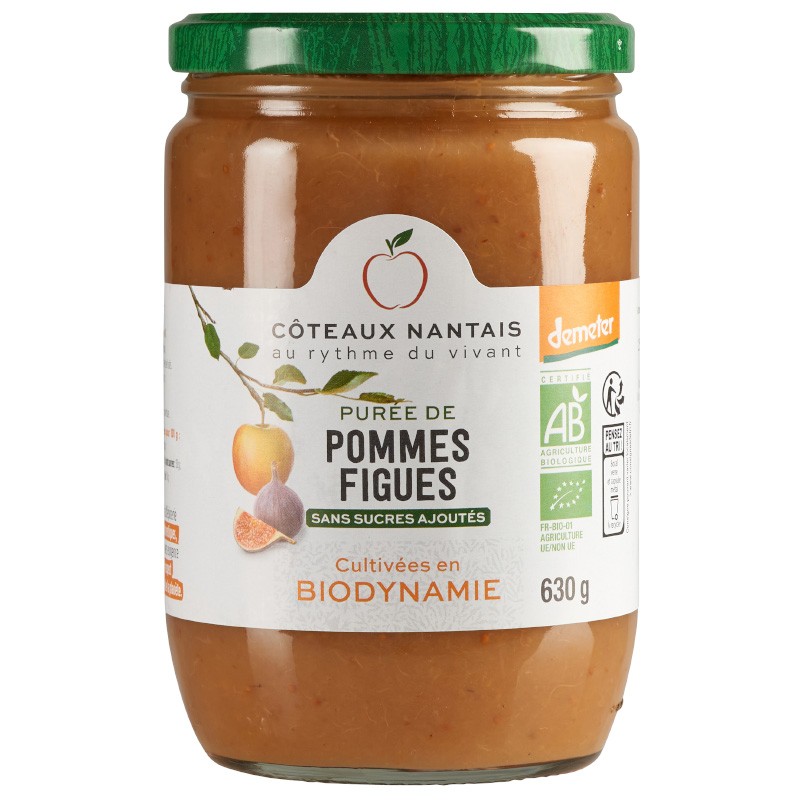 Purée pommes figues Bio Demeter - 630 g