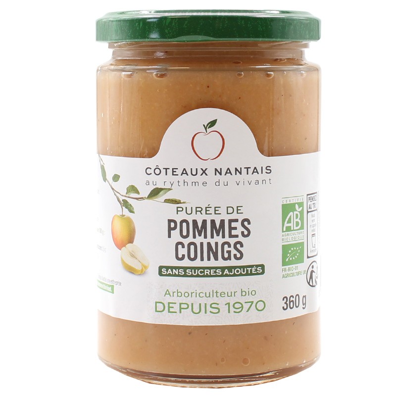 Purée pommes coings Bio - 360 g