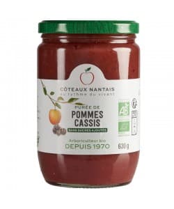 Purée pommes cassis Bio - 630 g