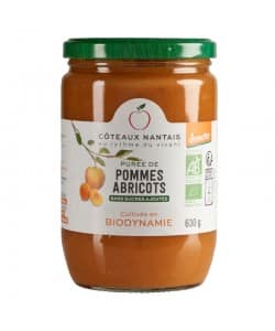 Purée pommes abricots Bio Demeter - 630 g