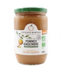 Purée de pommes gingembre Bio Demeter - 630 g