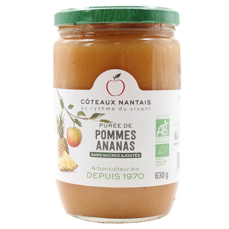 Purée de pommes ananas Bio - 630 g