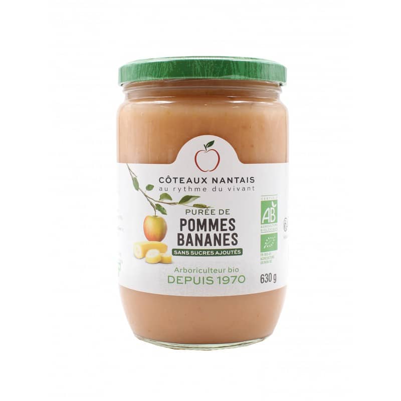 Purée pommes bananes Bio - 630 g